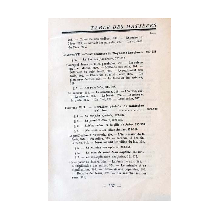 1. La vie et l'enseignement de Jésus Christ notre Seigneur Tome I de Jules Lebreton Édition Gabriel Beauchesne et ses fils