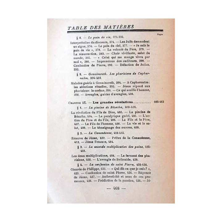1. La vie et l'enseignement de Jésus Christ notre Seigneur Tome I de Jules Lebreton Édition Gabriel Beauchesne et ses fils