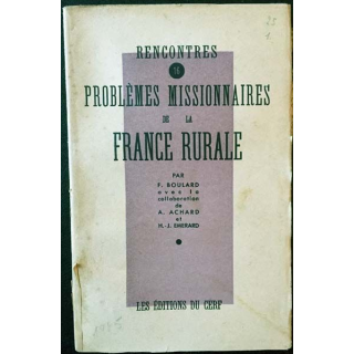 1. Rencontres problèmes missionnaires de la France rurale 16