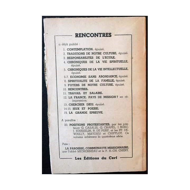 1. Rencontres problèmes missionnaires de la France rurale 16