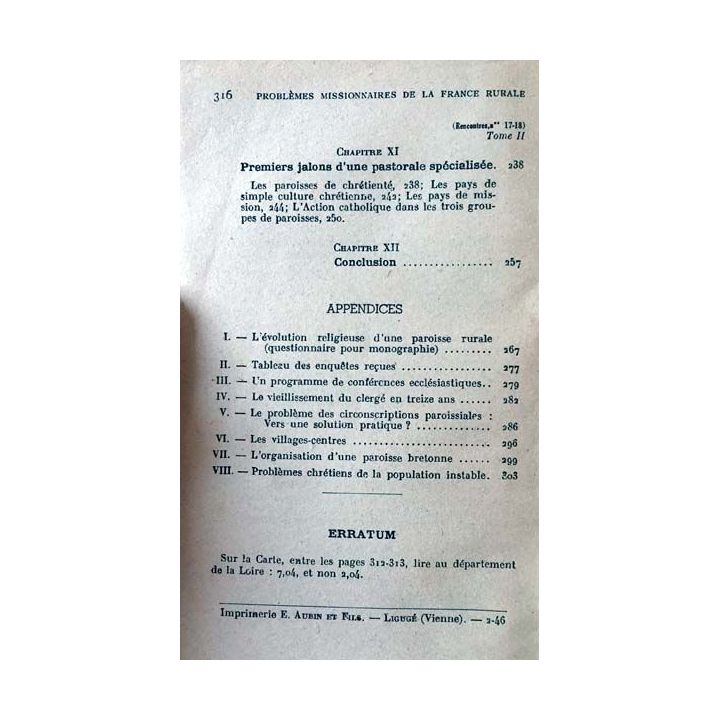 1. Rencontres problèmes missionnaires de la France rurale 17-18