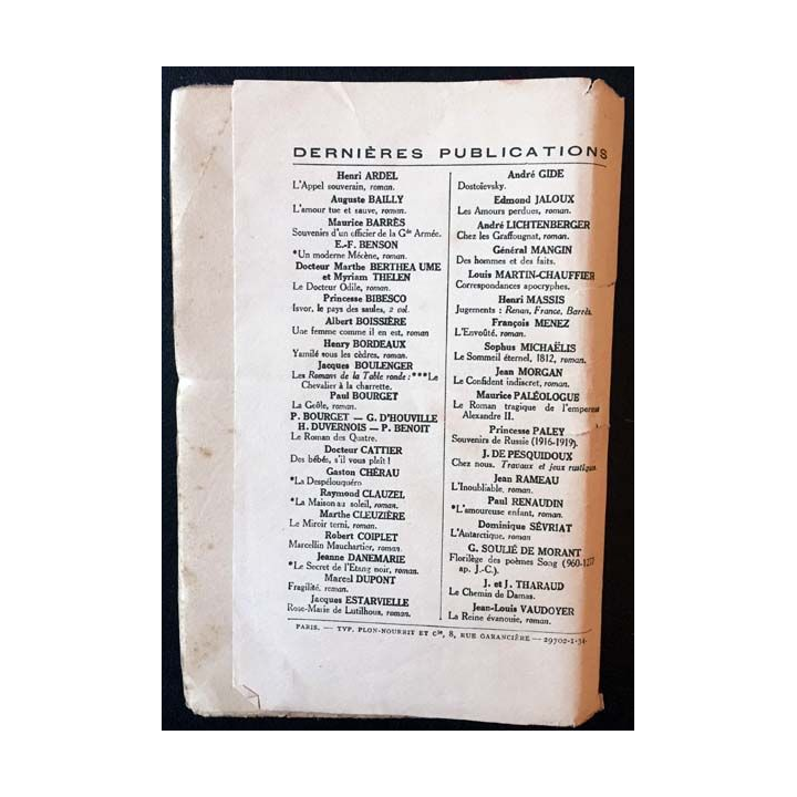 1. Le Saint Graal - La mort d'Artus de Jacques Boulenger aux éditions librairie Plon 1923