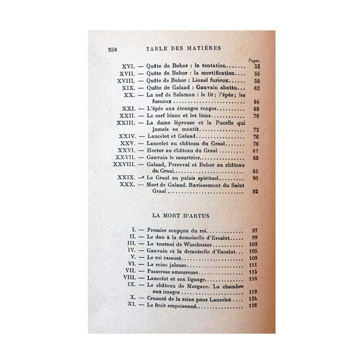 1. Le Saint Graal - La mort d'Artus de Jacques Boulenger aux éditions librairie Plon 1923