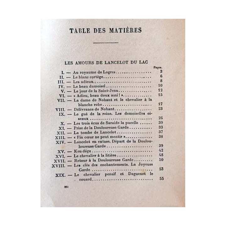 1. Les amours de Lancelot du Lac - Galehaut sire des îles lointaines de Jacques Boulenger aux éditions librairie Plon