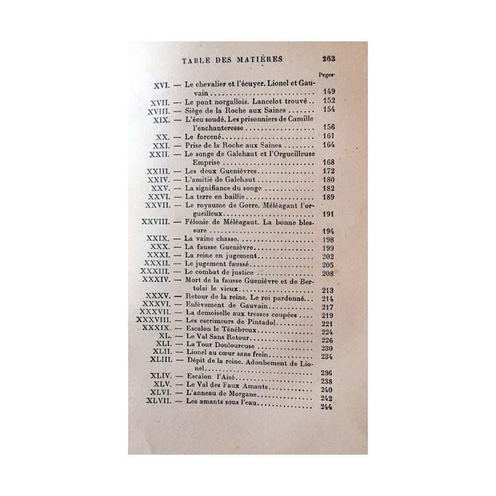1. Les amours de Lancelot du Lac - Galehaut sire des îles lointaines de Jacques Boulenger aux éditions librairie Plon