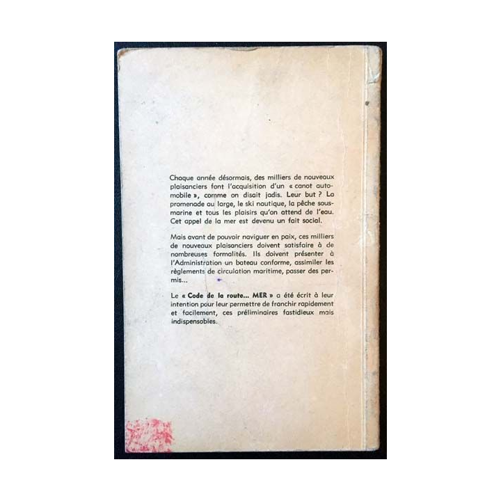 1. Code de la route... "mer" du plaisancier de Henri Vagnon aux éditions H. Vagnon