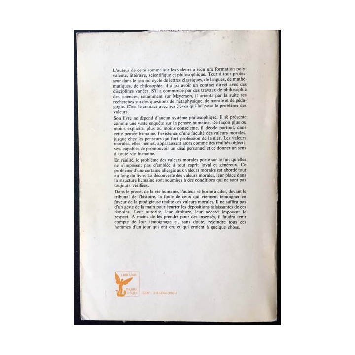 1. L'homme et sa structure essai sur les valeurs morales de Marcel Gillet aux éditions Téqui