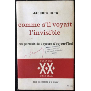 1. Comme s'il voyait l'invisible de Jacques Loew aux éditions du Cerf