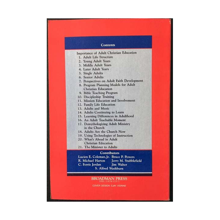 1. A church ministering to adults de Jerry M. Stubblefield aux éditions Broadman press