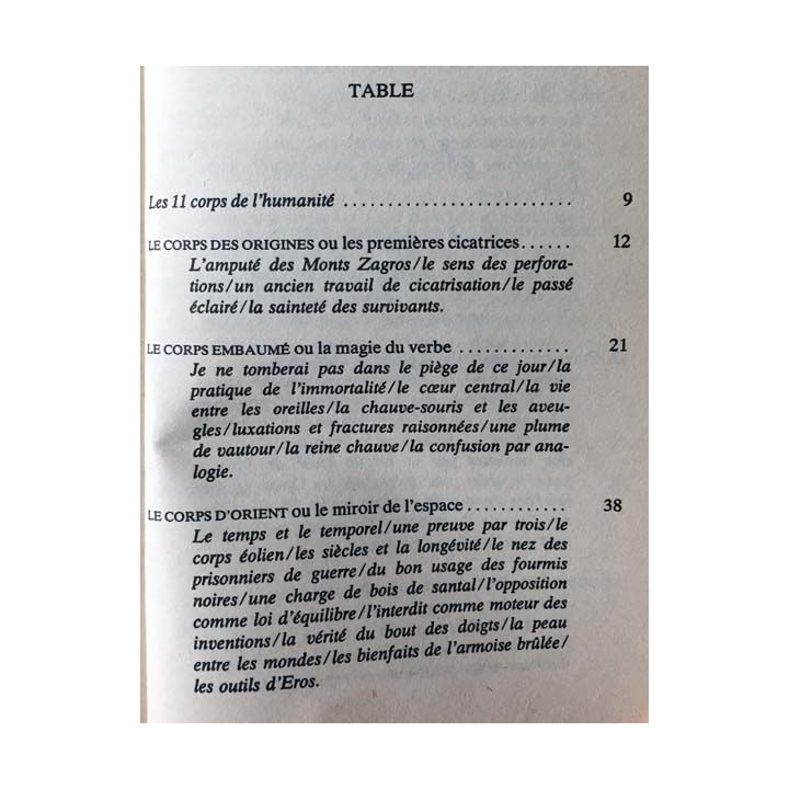 1. Les outils du corps soigner les hommes de André Velter et M-José Lamothe aux éditions Denoël/Gonthier