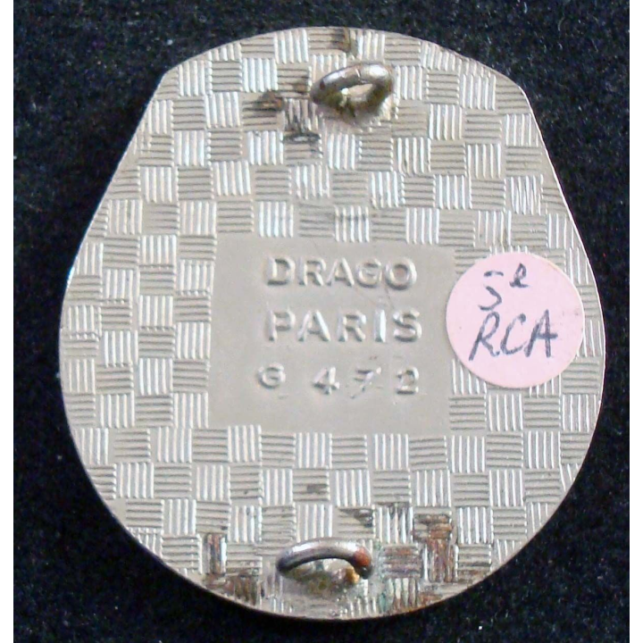 RCA : insigne du 5° régiment de chasseurs d'Afrique de fabrication Drago Paris G.472