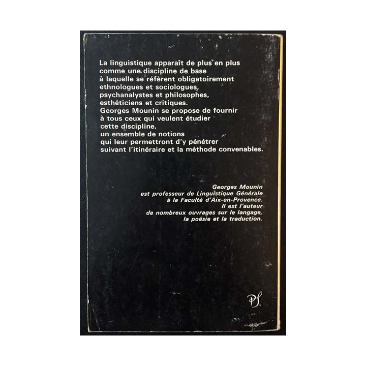 1. Clefs pour la linguistique de Georges Mounin aux éditions Seghers