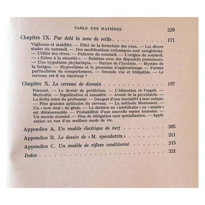 1. Le cerveau vivant de W. Grey Walter aux éditions Delachaux & Niestlé