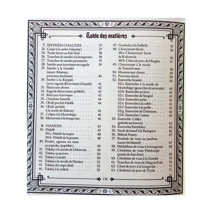 1. La cuisine hongroise de Karoly Gunde aux éditions Corvina