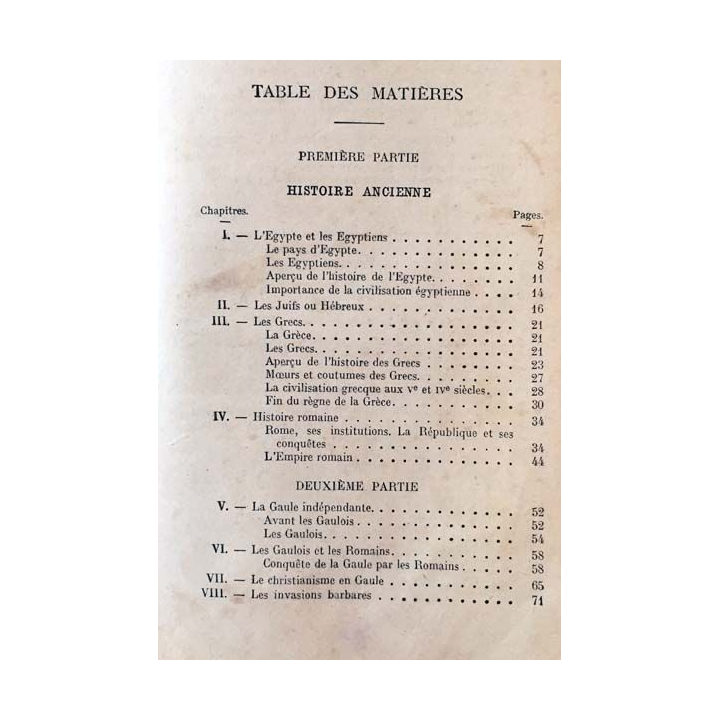 1. Histoire de France du cours moyen au certificat d'études de A. Guillemain aux éditions de L'école