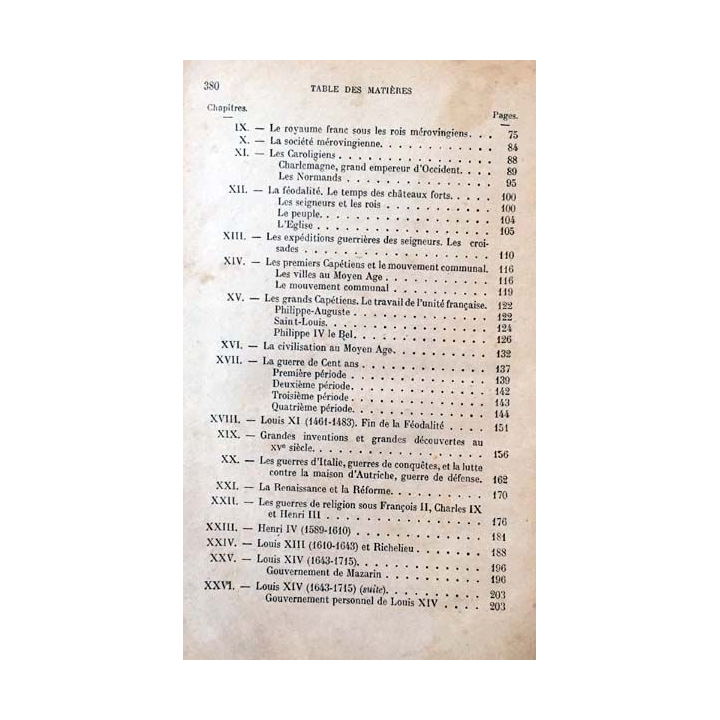 1. Histoire de France du cours moyen au certificat d'études de A. Guillemain aux éditions de L'école