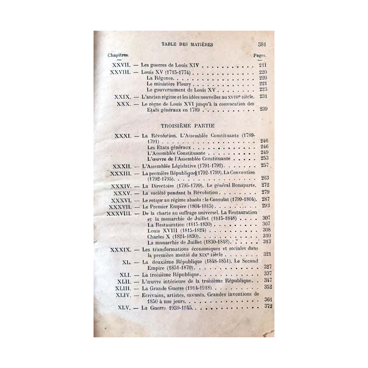 1. Histoire de France du cours moyen au certificat d'études de A. Guillemain aux éditions de L'école