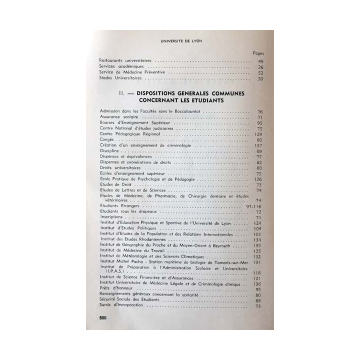 1. Livret de l'étudiant année scolaire 1966-1967 aux éditions imprimerie BOSC frères