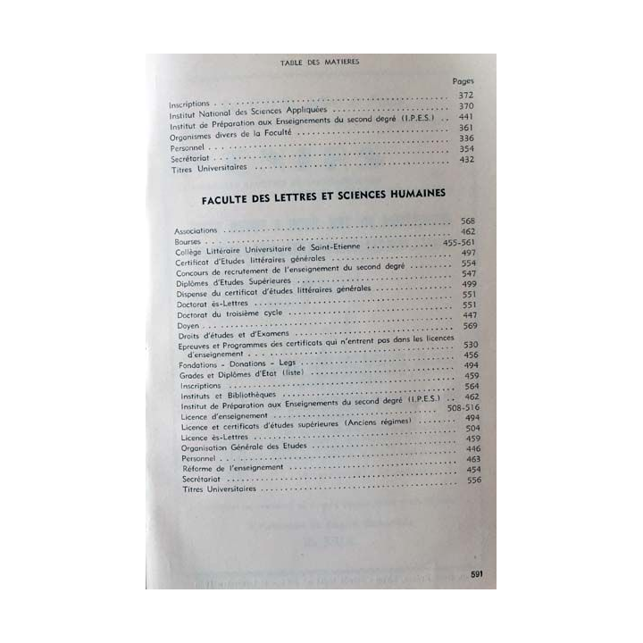 1. Livret de l'étudiant année scolaire 1966-1967 aux éditions imprimerie BOSC frères