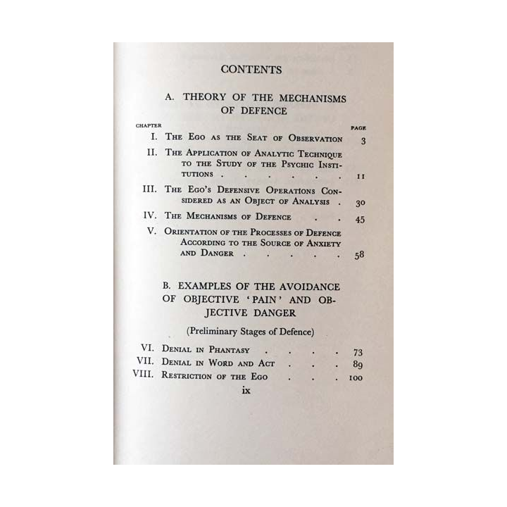 1. The ego and the mechanisms of defence de Anna Freud aux éditions The hogarth press
