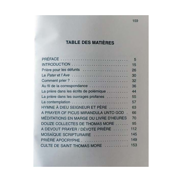 1. Prions avec Saint Thomas More aux éditions Moreana