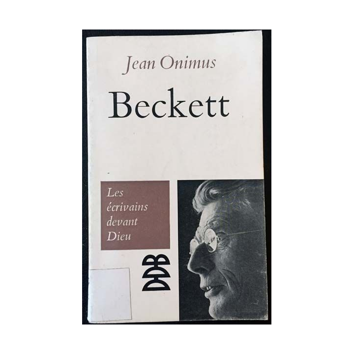 1. Beckett de Jean Onimus aux éditions Desclée de Brouwer