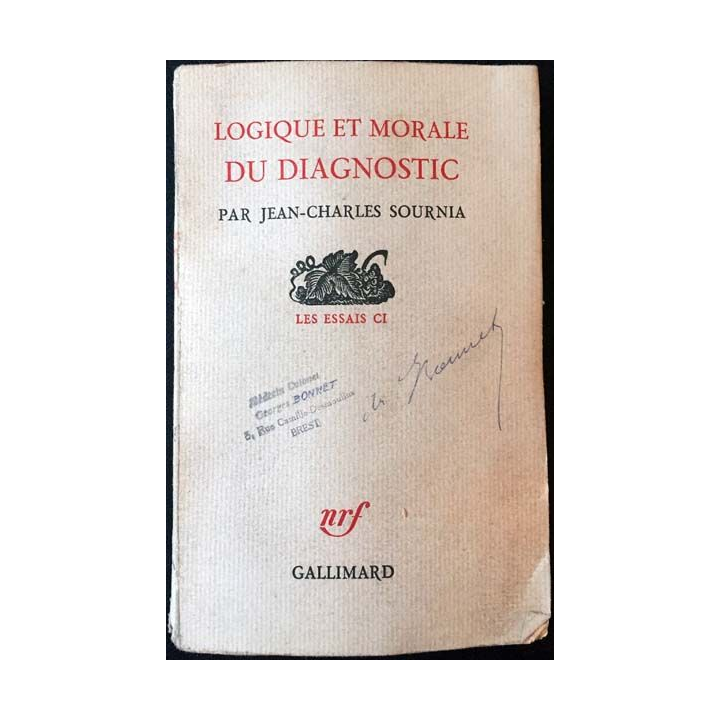 1. Logique et morale du diagnostic de Jean-Charles Sournia aux éditions Gallimard