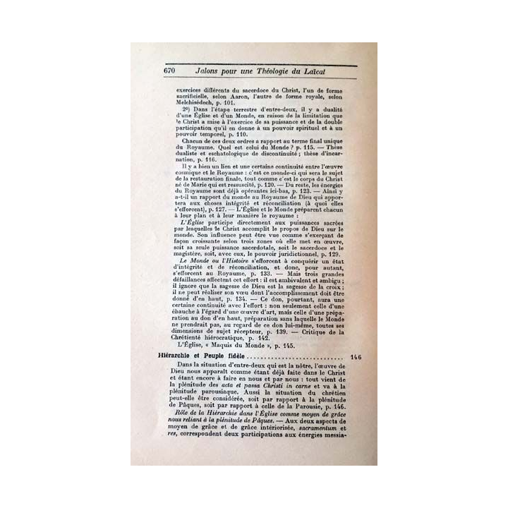 1. Jalons pour une théologie du laïcat de Yves M.-J. Congar aux éditions du Cerf