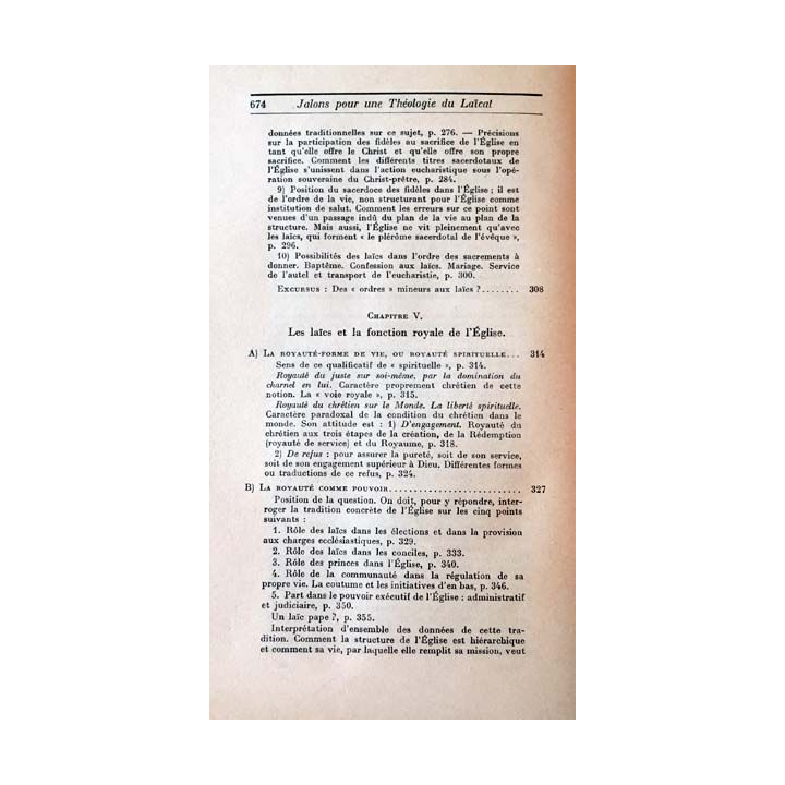1. Jalons pour une théologie du laïcat de Yves M.-J. Congar aux éditions du Cerf