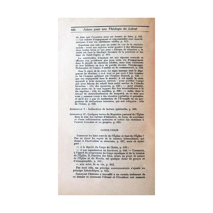 1. Jalons pour une théologie du laïcat de Yves M.-J. Congar aux éditions du Cerf
