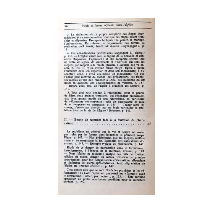 1. Vraie et fausse réforme dans l'Église de Yves Congar aux éditions du Cerf 1969
