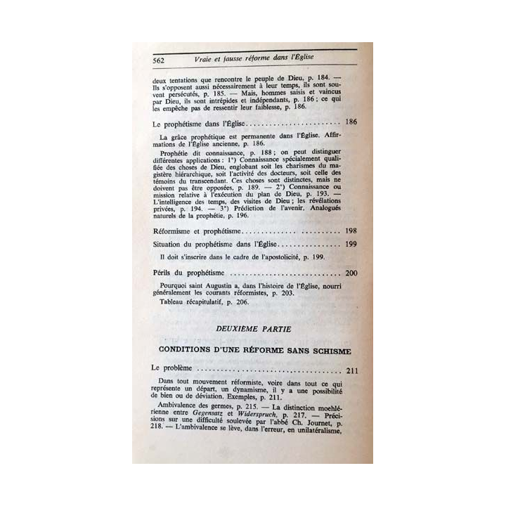1. Vraie et fausse réforme dans l'Église de Yves Congar aux éditions du Cerf 1969