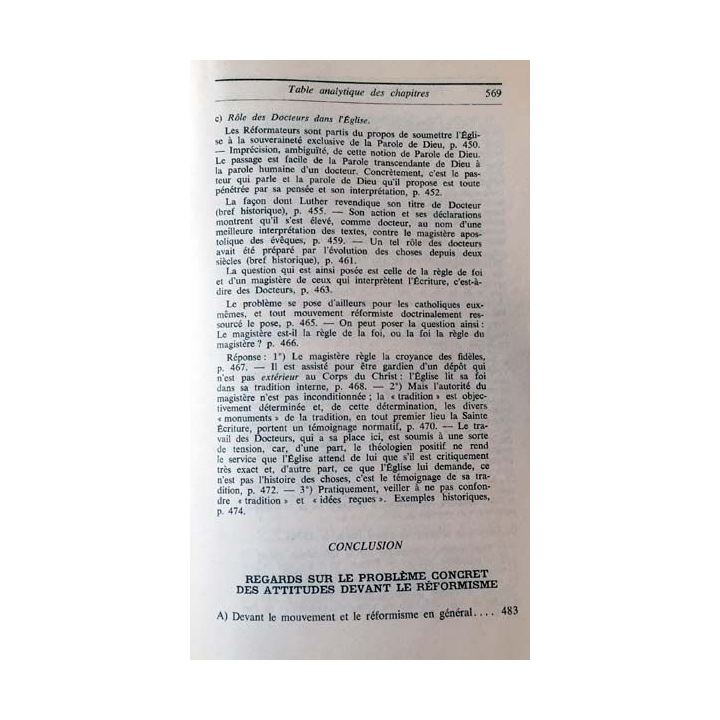 1. Vraie et fausse réforme dans l'Église de Yves Congar aux éditions du Cerf 1969