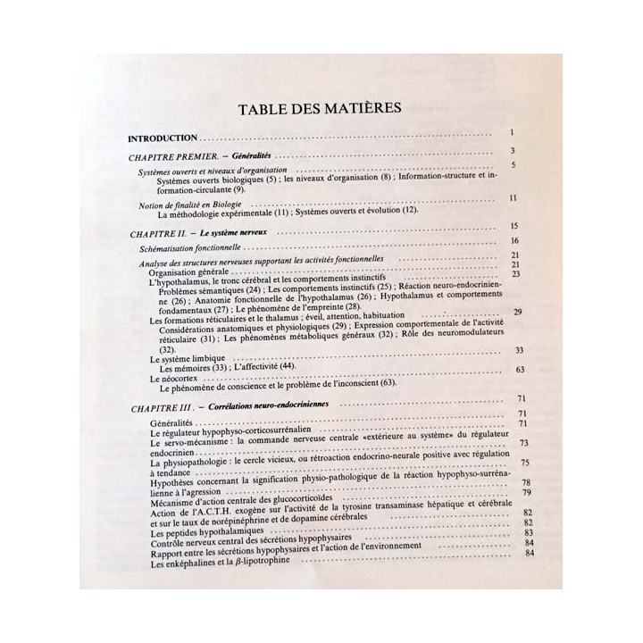 1. L'inhibition de l'action biologie physiologie, psychologie sociologie de H. Laborit aux éditions Masson