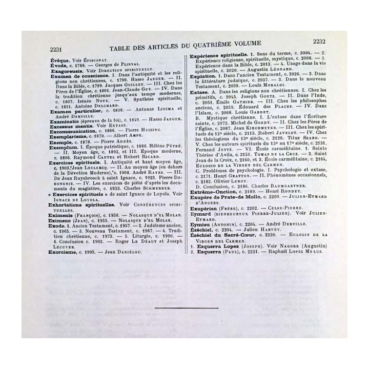 1. Dictionnaire de spiritualité ascétique et mystique Doctrine et Histoire FASCICULES XXX - XXXI - XXXII