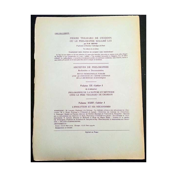 1. Dictionnaire de spiritualité ascétique et mystique Doctrine et Histoire FASCICULES XXVIII - XXIX