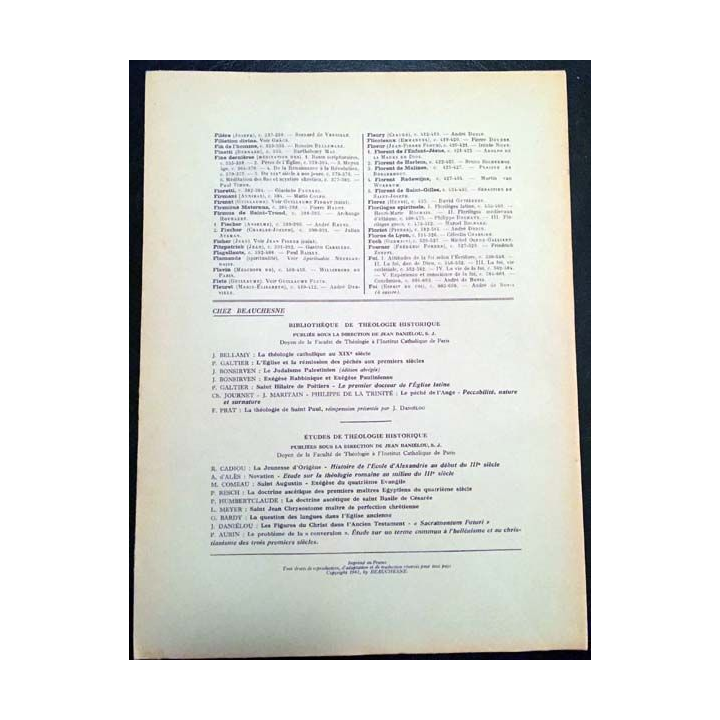 1. Dictionnaire de spiritualité ascétique et mystique Doctrine et Histoire FASCICULES XXXIII - XXXIV Faber - Foi