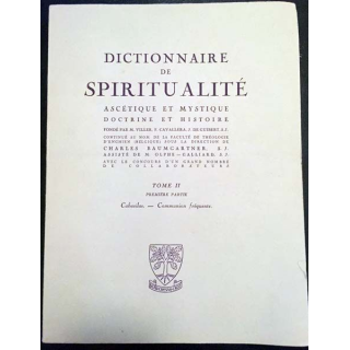 1. Dictionnaire de spiritualité ascétique et mystique Doctrine et Histoire Tome II Cabasilas-Communion fréquente