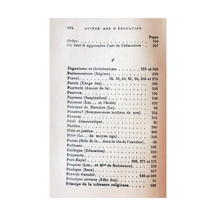 1. Quinze ans d'éducation de Félix Pécaut aux éditions librairie Delagrave