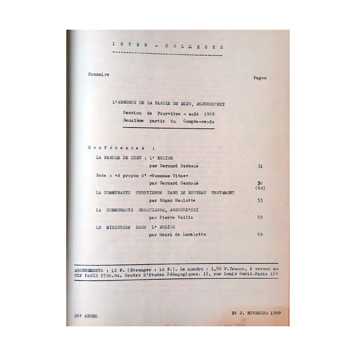 1. C.E.P Inter-collèges 1969-1970 aux éditions Centre d'études pédagogiques