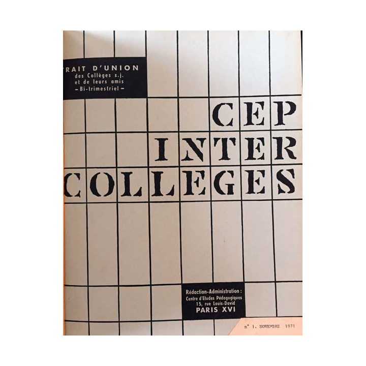 1. C.E.P Inter-collèges 1971-1972 aux éditions Centre d'études pédagogiques