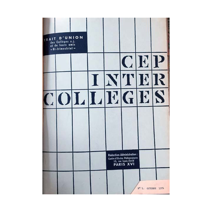1. C.E.P Inter-collèges 1974-1975 aux éditions Centre d'études pédagogiques