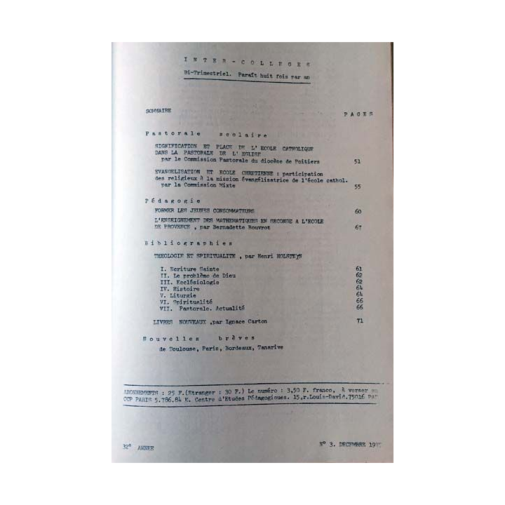 1. C.E.P Inter-collèges 1975-1976 aux éditions Centre d'études pédagogiques