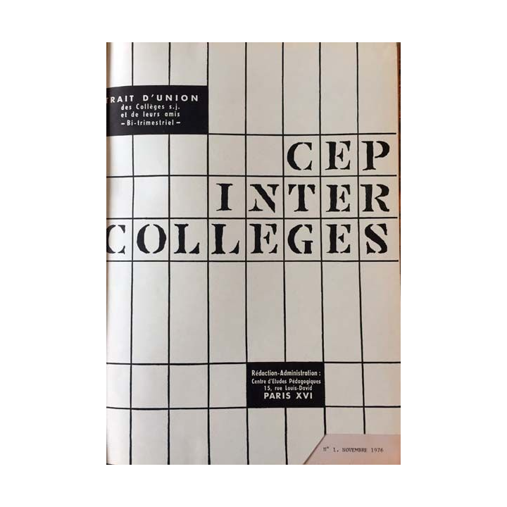 1. C.E.P Inter-collèges 1976-1977 aux éditions Centre d'études pédagogiques