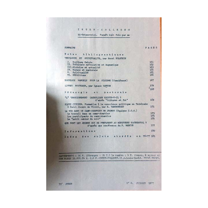 1. C.E.P Inter-collèges 1976-1977 aux éditions Centre d'études pédagogiques