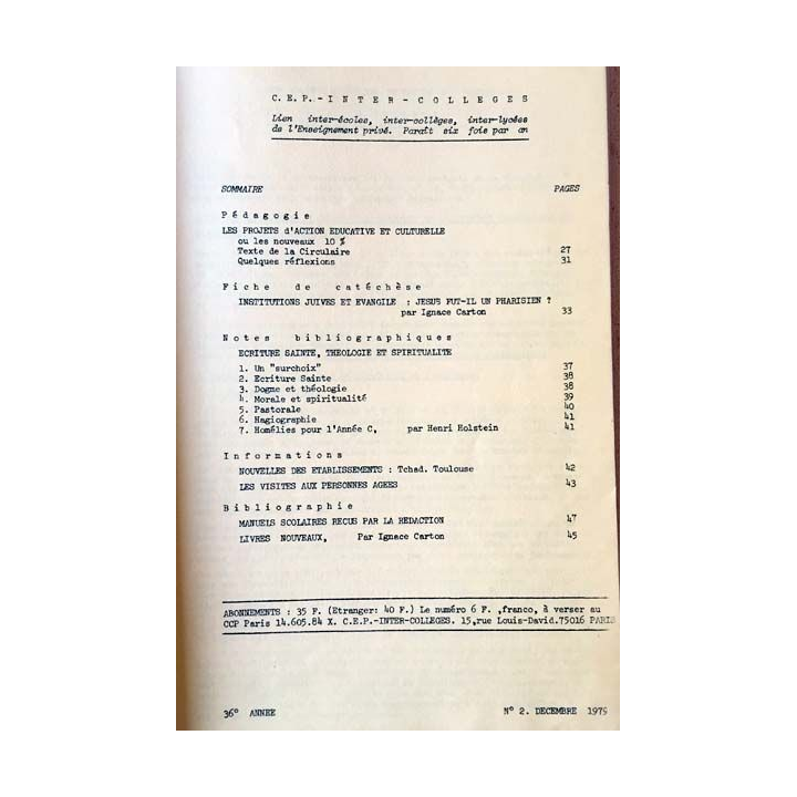 1. C.E.P Inter-collèges 1979-1980 aux éditions Centre d'études pédagogiques