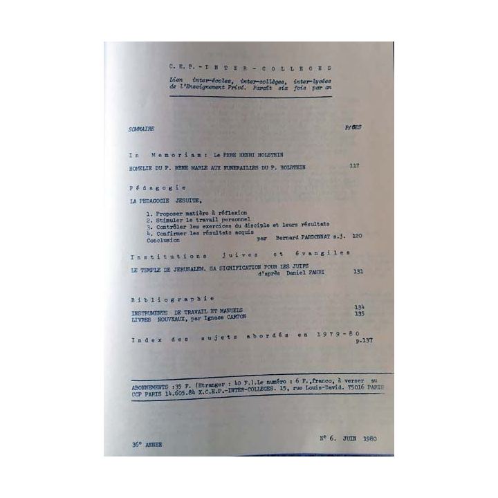 1. C.E.P Inter-collèges 1979-1980 aux éditions Centre d'études pédagogiques