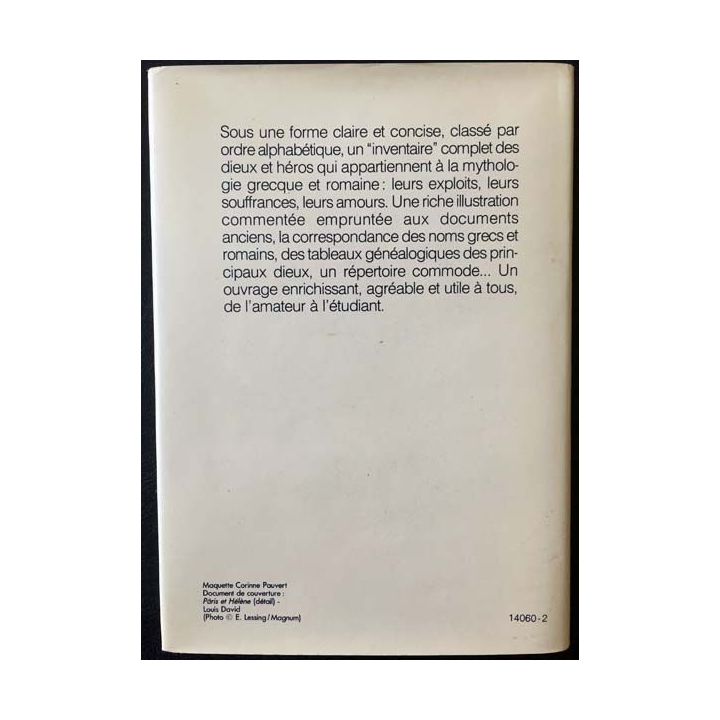 1. Dictionnaire de la mythologie Grecque et Romaine de Joël Schmidt aux éditions Larousse - France loisirs
