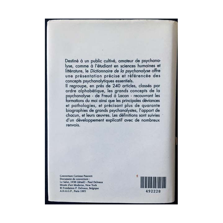 1. Dictionnaire de la psychanalyse sous la direction de Roland Chemana aux éditions Larousse - France loisirs