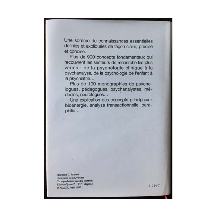 1. Dictionnaire de la psychologie de Norbert Sillamy aux éditions Larousse - France loisirs